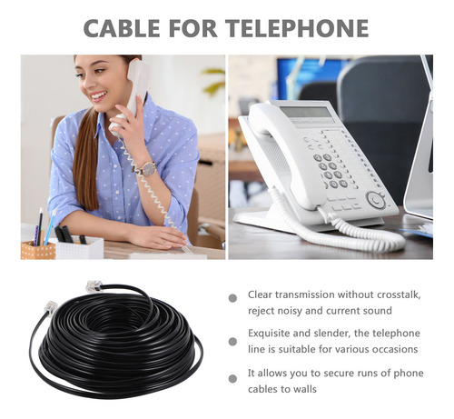 Cable De Extensión De Teléfono Largo, Cable Telefónico, Cabl