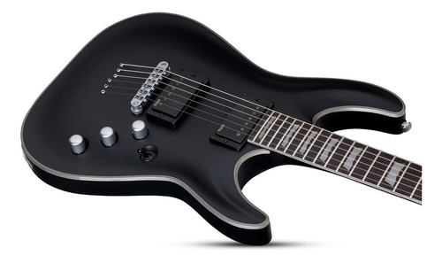 Imagen 2 de 4 de Guitarra eléctrica Schecter C-1 Platinum de caoba satin black satin con diapasón de ébano