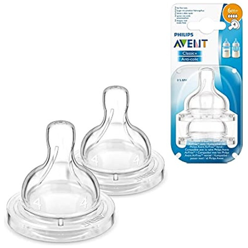 Tetina Para Mamadera Biberon Avent Clasica Numero 4 +6 Meses