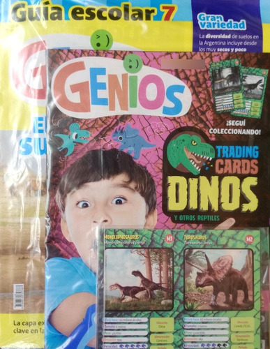 Revista Genios Dino Trading Cards 1 Abril 2024 Número 7
