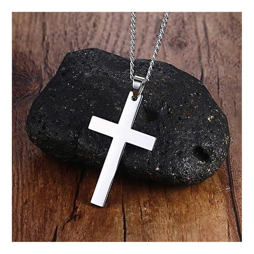 Medalla De La Redención, Mxocm-002, 2pzas, Plata, Collar Cru Color Plateado