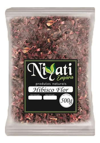 Hibisco Flor Inteiro Chá Pacote De 500g Envio Rápido Niyati