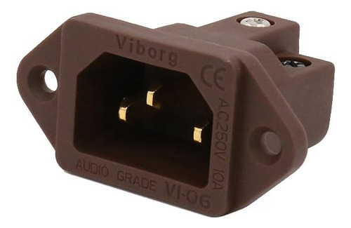 Adaptador De Corriente Viborg Ac 250 V 10 A Iec320 C14 Para