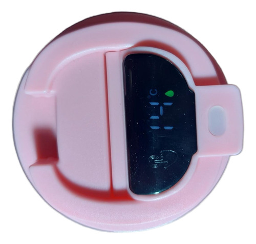 Vaso Térmico Con Sensor Estilo Cafetero Antivuelco Rosa Lisa