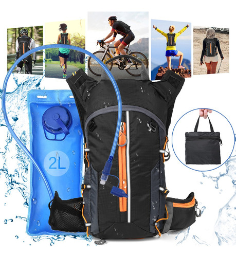 Mochila Hidratación Ciclismo Campismo Hiking+bolsa De Agua2l