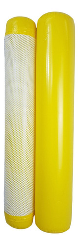 Hamaca Inflable Con Red Para Piscina, Cama Flotante De 102 Color Amarillo
