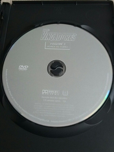 Dvd Vingadores Volume 3 Homem De Ferro Coleção Marvel Super (Usado)