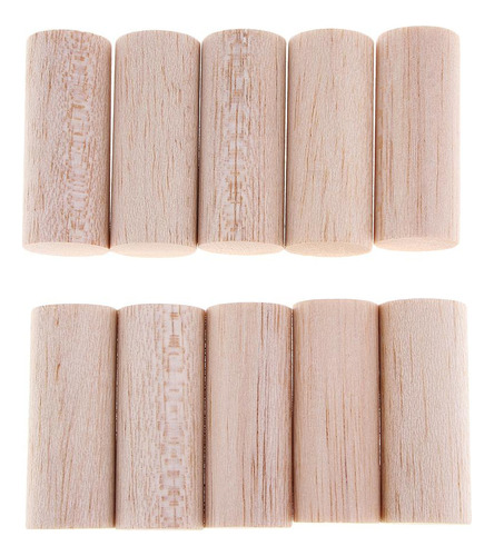 Varilla De Pasador De Artesanía De Madera 10 Piezas 50mm (