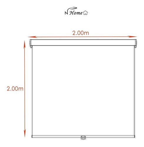 Imagen 3 de 8 de Cortina Roller Screen 2.0x2.0m Lavable Variedad De Colores