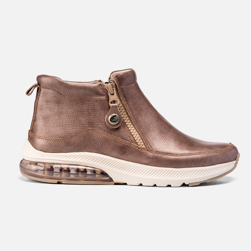 Botas Mujer Cavatini Botita Urbana Burbuja Aire Cuero Vacuno