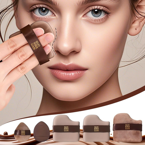 Conjunto De 12 Peças Quick Makeup Foundation Puff, Esponja E