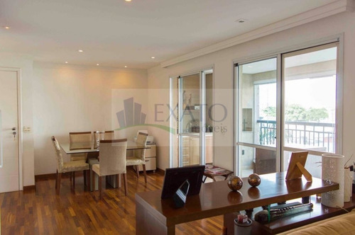 Imagem 6 de 15 de Apartamento Com Living Estendid0, Terraço, 2 Suítes E Home Office, 2 Vagas, Perto Shopping Morumbi - Em41373