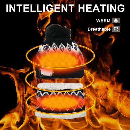 Gorro Eléctrico Con Calefacción Térmica, 2 Unidades, Usb, Ca