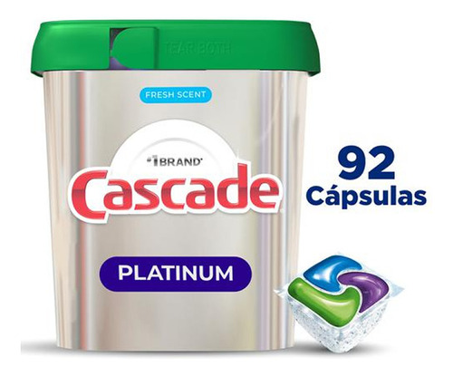 Cascade Platinum 92 Pods Fresh Lavavajillas