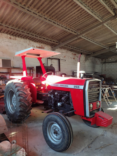 Trator Massei Ferguson 265 Eixo Alto, Com Roçadeira Tatu