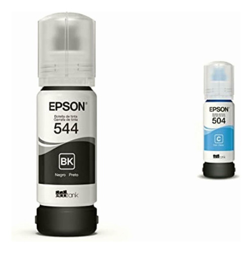 Epson Careps5820 Cartucho Dye, Negro + Botella De Tinta