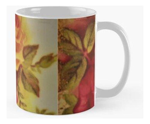 Taza País Rosa Diseño Amarillo Y Rosa Calidad Premium