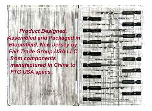 Ftg Usa Avellanado Cónico Talad Bit Bit Bit 16 Pc 4 De De