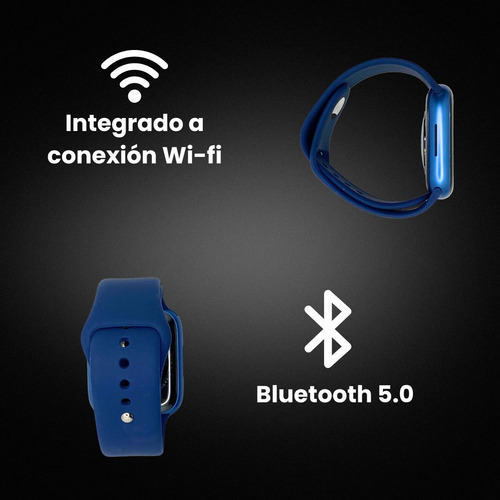 Apple Watch Series 7 Gps - Reacondicionado Grado A+ Correa Deportiva Azul - Caja De Aluminio Azul De 45mm (Reacondicionado)