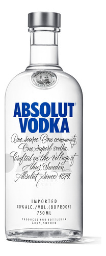 Vodka Absolut Clasica de neutro 750 ml
