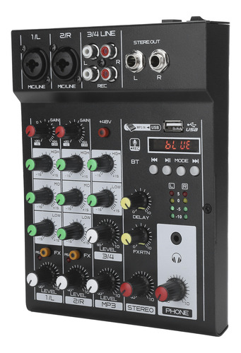 Mesa De Mezclas Bt, Mezcladora De Audio Digital Portátil De
