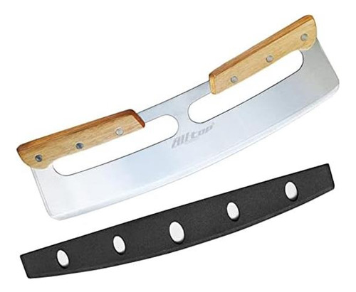 Alltop Pizza Cutter Rocker, Cuchillo De Cuchilla De Acero De