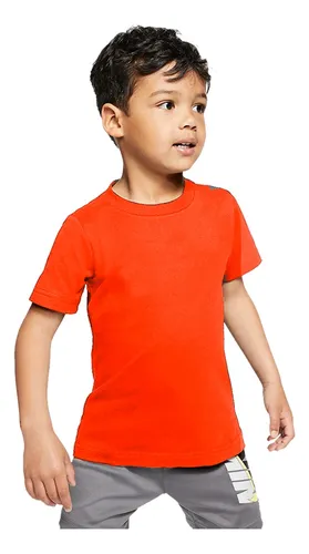 Playera naranja niño clearance