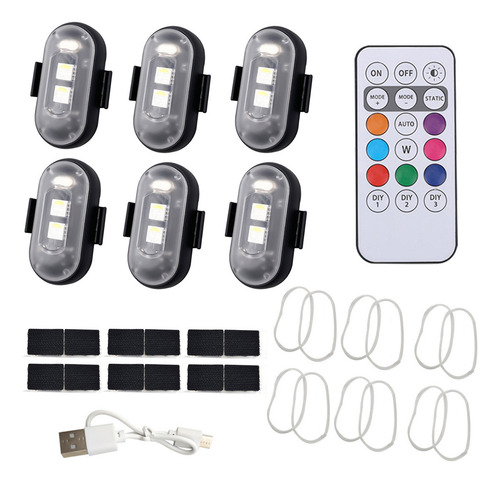 H Linterna De Control Intermitente Para Bicicleta, Luces