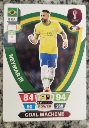 Carta Neymar Jr Adrenalyn Xl Qatar 2022 Goal Machine 