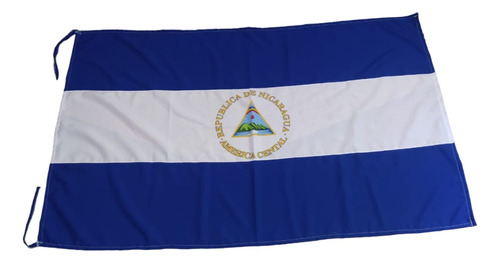 Bandera Nicaragua 140 X 80cm Tela Buena Calidad América