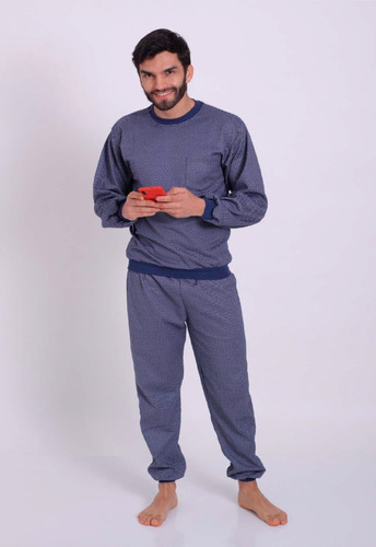 Pijama Hombre Invierno Ms Manga Larga 417m