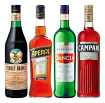 Comprar Combo Aperitivos Gancia + Branca + Campari + Aperol