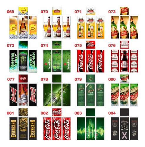 Imagem 7 de 9 de Adesivo Envelopamento Geladeira Kombi Whisky Cerveja Outros