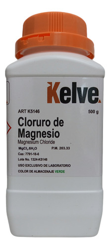 Cloruro De Magnesio R. A. De 500 G Kelve K5146