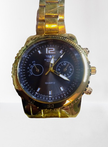Reloj De Pulsera Sandro Dorado Oro De Alta Calidad-precio