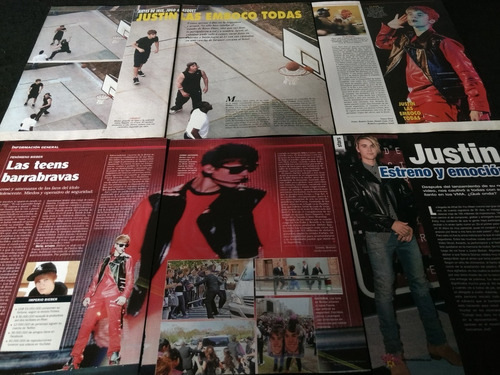 (ad099) Justin Bieber * Recortes Revistas Clippings