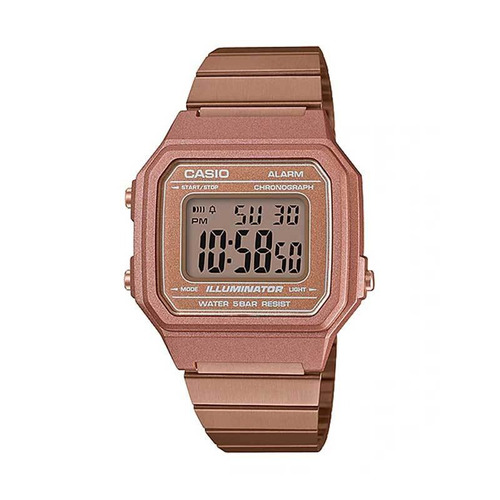 Reloj Digital Casio B650wc Acero Color Oro-rosa /3gwatches