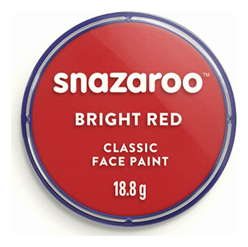 Snazaroo Pintura Facial Bright Red 18 Ml