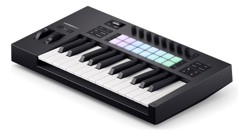 Teclado Controlador Midi De 25 Teclas Launchkey 25 Mk4 Novat Color Negro