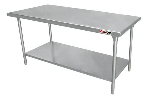Mesa De Trabajo Acero Inox.150x60x85 Desarmable Oznox