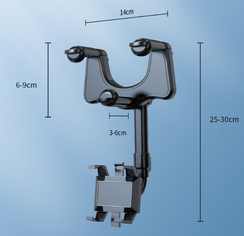 2 Soportes Para Teléfono De Coche Giratorios Y Retráctiles D