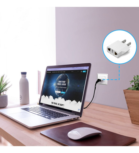 Adaptador De Enchufe Unidapt Us Usa Ue, Europa Y América