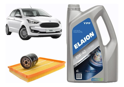 Aceite Ypf Elaion F30 Ts1040 + Filtros Ford Ka Iv 1.5 12v