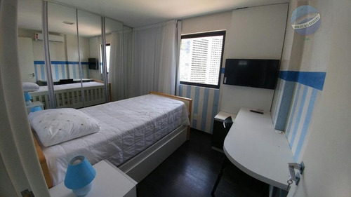 Imagem 13 de 15 de Apartamento Com Vista Para O Mar De Ponta Negra, Com Hidromassagem No Suíte Master - Ap0122