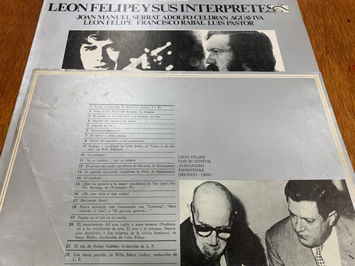 Vinilo León Felipe Joan Manuel Serrat Y Otros Che Discos (Usado)
