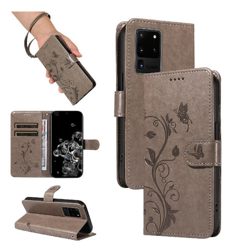 Funda For Samsung Galaxy S20 Ultra Cartera Teléfono Alta