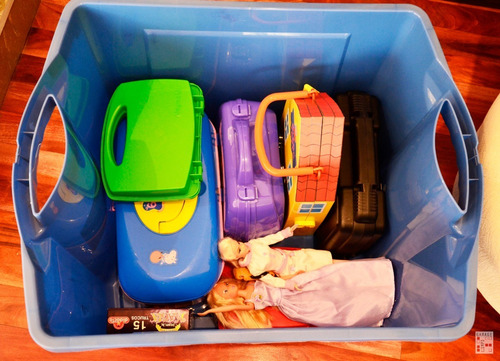 Caja Organizadora Plastico Rojo 75 Lts Wenco - Garageimpo