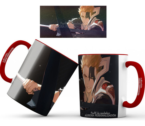 Mug Taza Interior Oreja Rojo Bleach Anime Serie 10