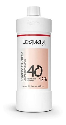 Loquay Peróxido Activador En Crema 40 Volúmenes 1 Lt