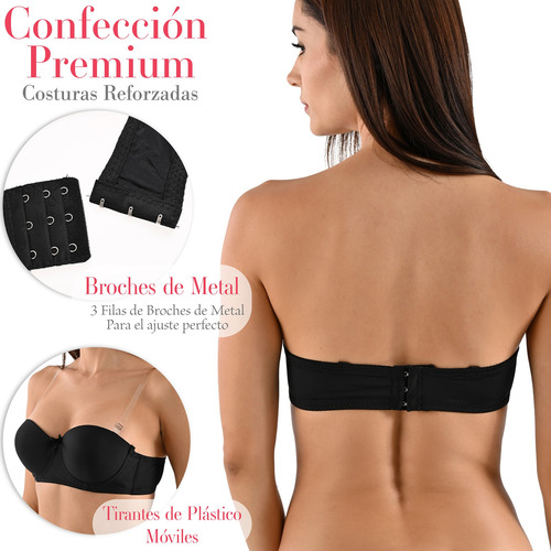 Brasier Dama Comodo Pink Lebel Set 3